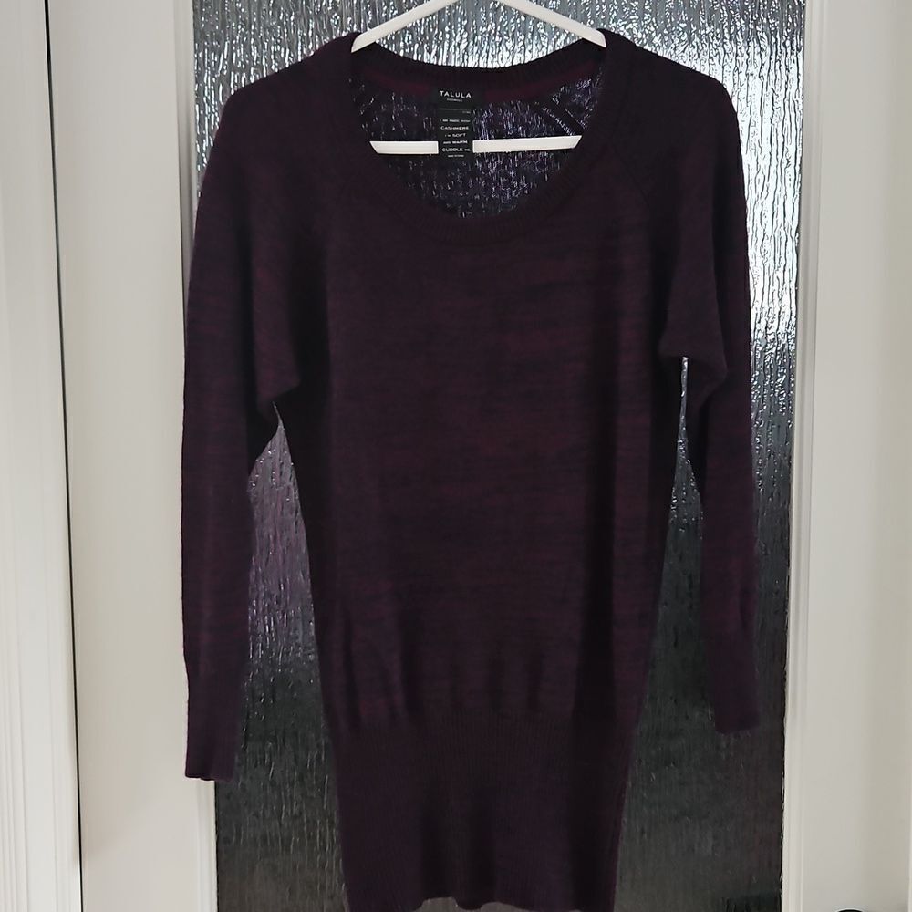 Free talula cashmere blend purple marled sweater aritzia